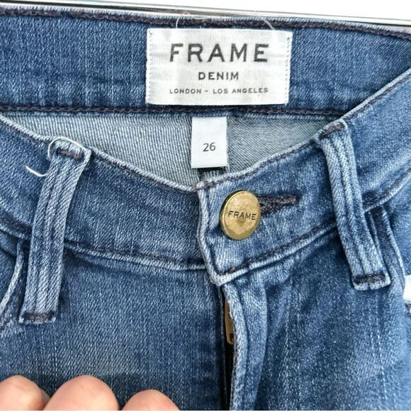 Frame Denim Le Skinny De Jeanne in Light Wash Osage, Size 26 - Picture 5 of 10